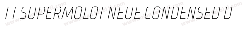 TT SUPERMOLOT NEUE CONDENSED DEMIBO字体转换